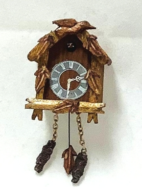 Carved Black Forest Cuckoo Clock by Fred Cobbs